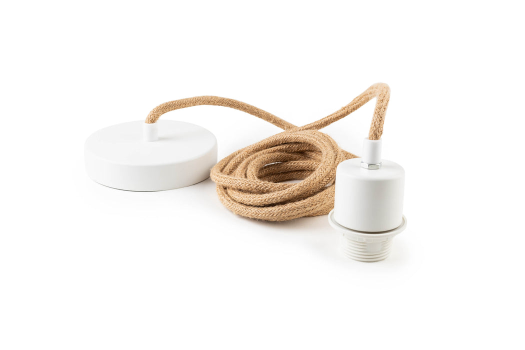 NOUVEAU - FIX-IT Jute - plaque et embout blanc - PLOG-IT