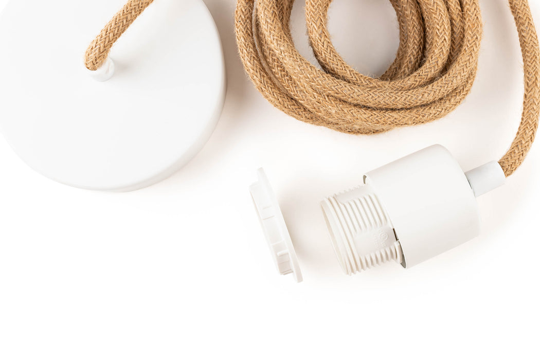 NOUVEAU - FIX-IT Jute - plaque et embout blanc - PLOG-IT
